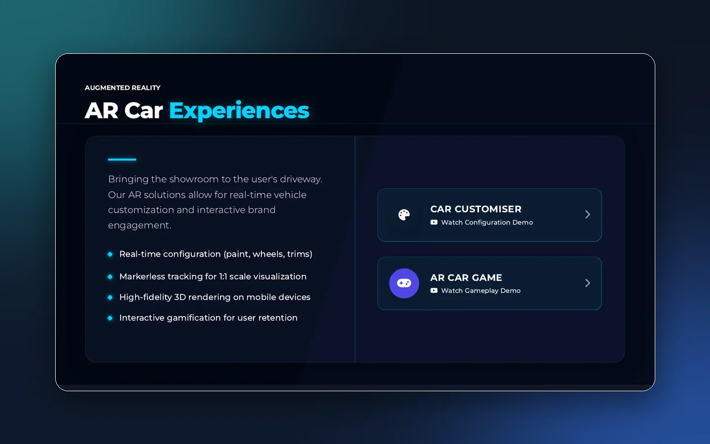AR Car Experiences — AR project by Hash Media