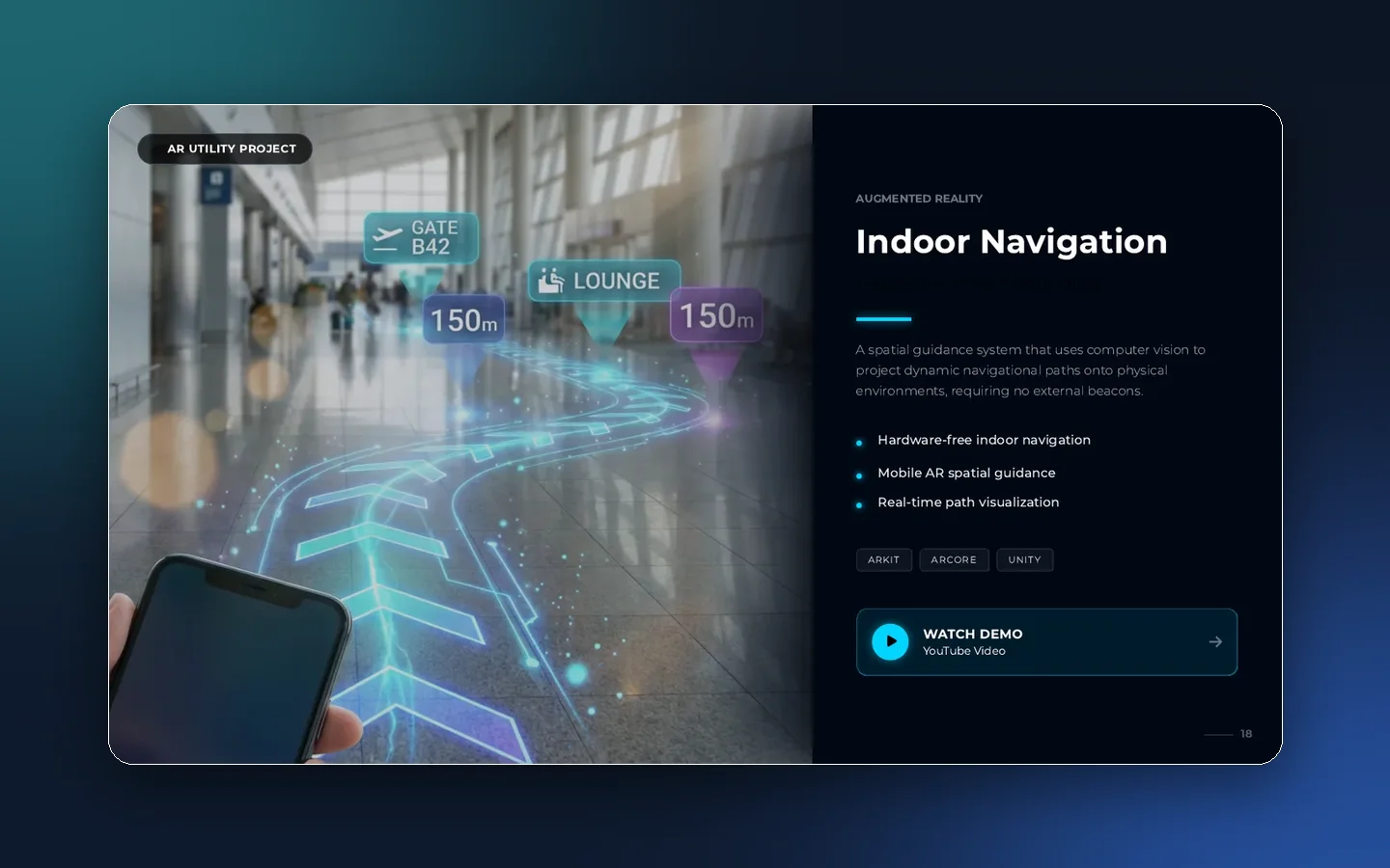 AR Indoor Navigation — AR project by Hash Media