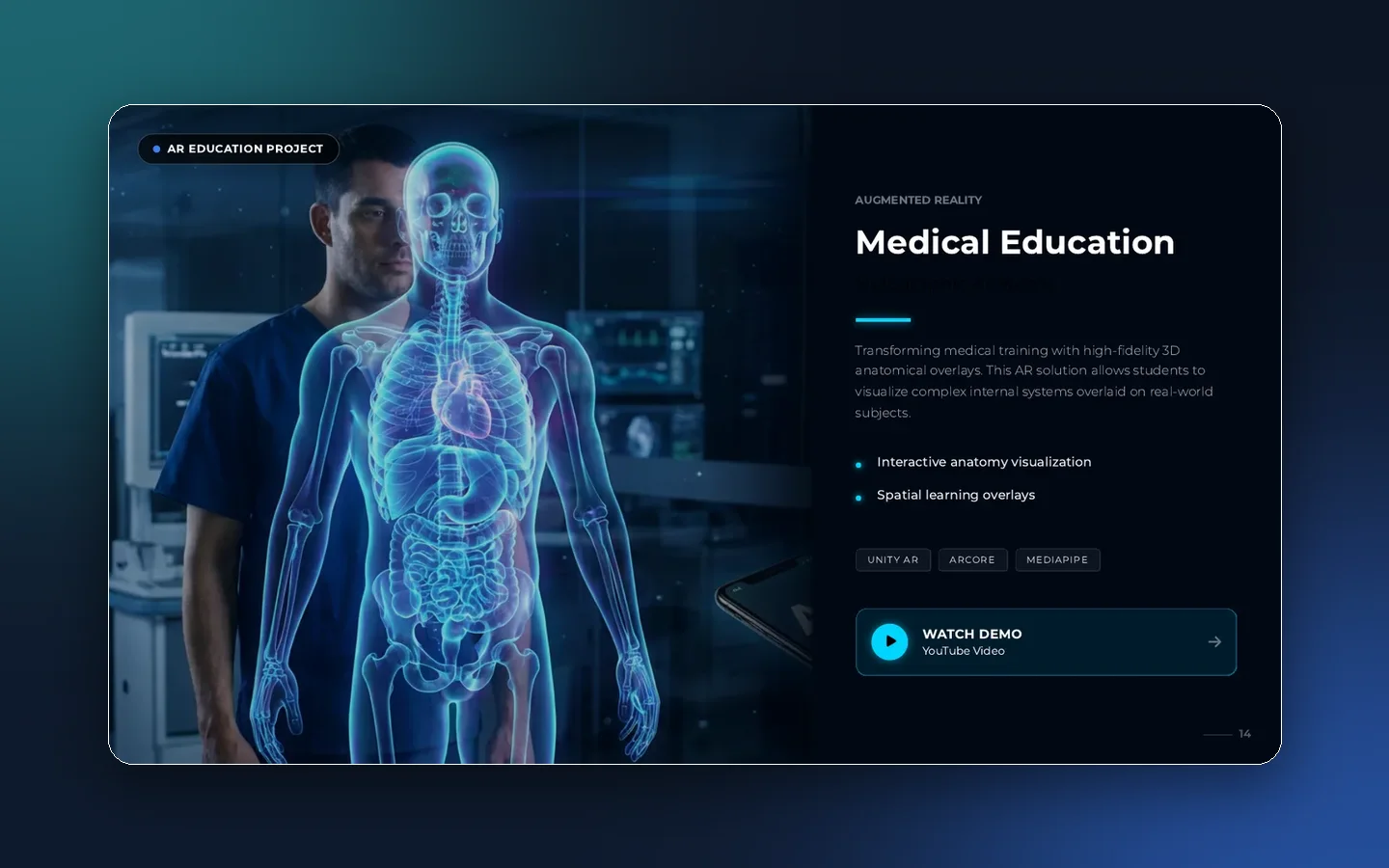 AR Holographic Anatomy — AR project by Hash Media