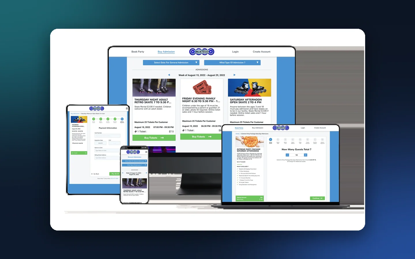 EZ Party Booking — Web project by Hash Media